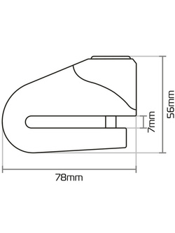 Blokada tarczy hamulcowej Disc Lock Oxford Quartz XD10 [10 mm] żółta