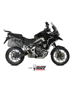Tłumik motocyklowy Slip-On (Dakar) MIVV do Triumph Tiger 1200 GT / Rally (21-) srebrny