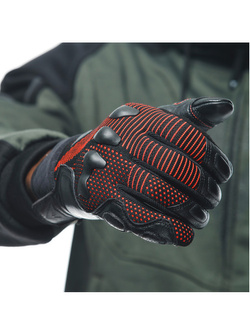 Rękawice motocyklowe Dainese Unruly Ergo-Tek czarno-czerwone