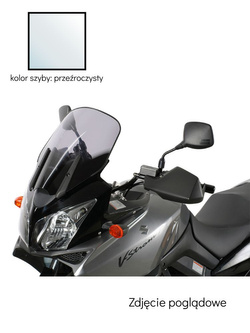 Szyba motocyklowa MRA Touring "T" Suzuki DL 650 (04-10) / Suzuki 1000 V-Strom (04-13) / Kawasaki KLV 1000 (04-11) przezroczysta