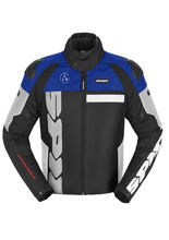 Kurtka motocyklowa tekstylna Spidi Progressive Net H2Out czarno-biało-niebieska