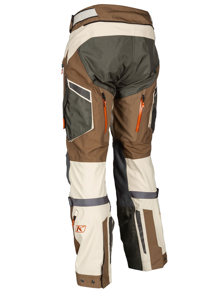 Spodnie motocyklowe tekstylne Klim Badlands Pro brązowo-pomarańczowe