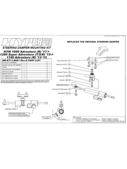 Amortyzator skrętu Competition CSC Touratech do KTM 1090 Adventure (R) (17-)/1290 Super Adventure (T/S/R) (15-20)/1190 Adventure (R) (13-15)