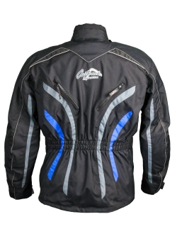 Kurtka motocyklowa tekstylna Modeka Outback Travelling Gear czarno-niebieska