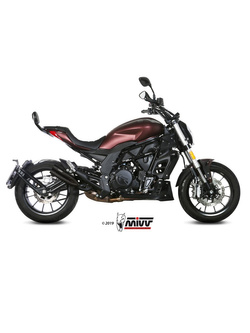 Tłumik motocyklowy Slip-On Line (Double Gun) MIVV do Benelli 502C (19-) czarny