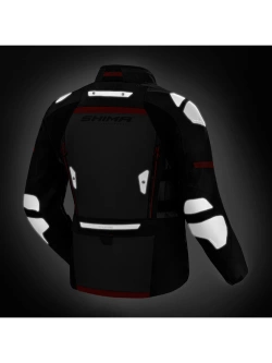 Kurtka motocyklowa tekstylna Shima Dune czarno-czerwona