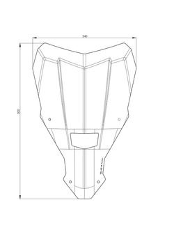 Szyba motocyklowa L Touratech Honda CRF 1100L Africa Twin (19-23) przezroczysta