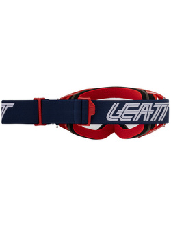 Gogle motocyklowe z przezroczystą szybą Leatt Vizion 3.5 Royal czarno-czerwone