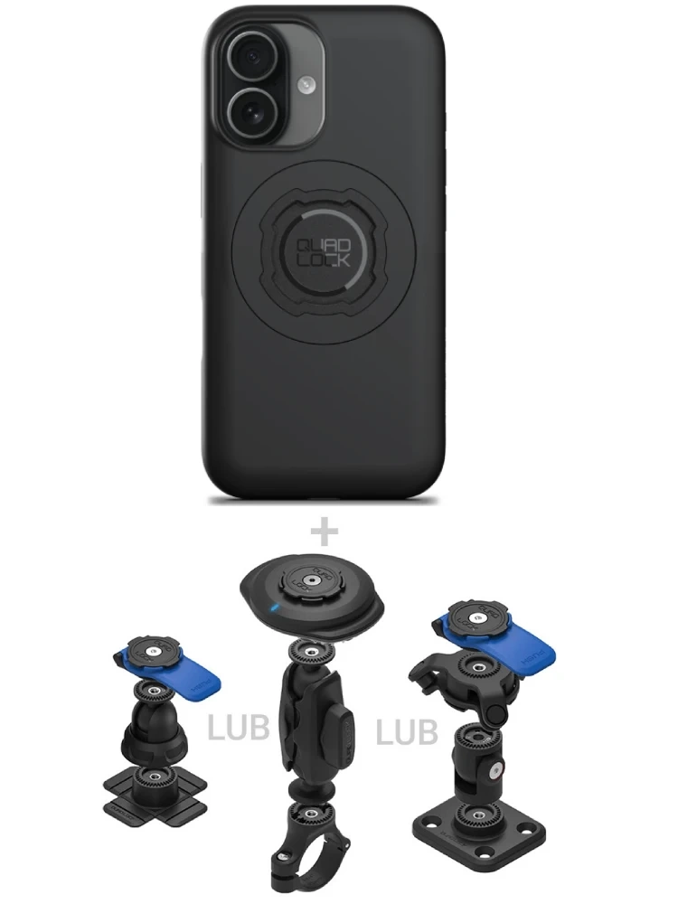 Zestaw 360 Quad Lock: etui MAG na telefon iPhone 17 (magnetyczne) + wybrane komponenty
