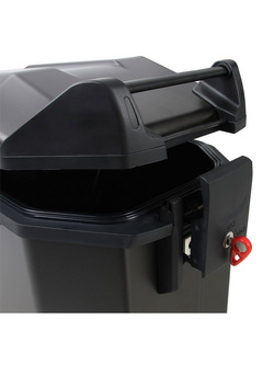 Kufer boczny aluminiowy Hepco&Becker Xceed Jet 38 lewy, czarny [pojemność: 38 l]