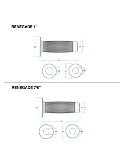 Manetki motocyklowe Biltwell Renegade TPV do kierownic o średnicy 25.4 [mm] brązowe