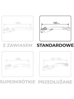 Zestaw regulowanych klamek standardowych PUIG Tracer 9/ GT (25-)