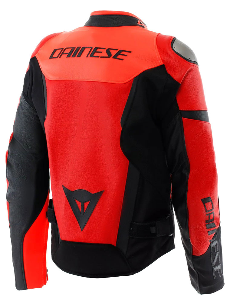 Kurtka motocyklowa skórzana Dainese Iperattiva czerwono-czarna