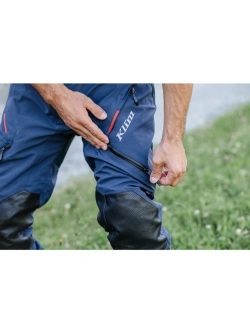 Spodnie motocyklowe tekstylne Klim Kodiak niebiesko-czerwone