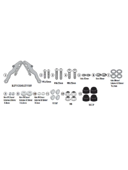 Mocowanie GIVI do szyb D7716S, D7716ST, AF7716 KTM 890 SMT (23-25)