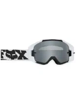 Gogle motocyklowe Fox Vue Core z przezroczystą szybką, biało-czarne