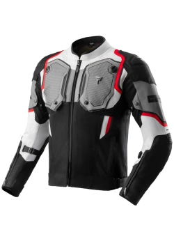 Kurtka motocyklowa tekstylna Rebelhorn Borg II czarno-szaro-czerwona
