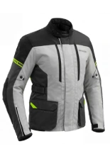 Kurtka motocyklowa tekstylna Broger Overland czarno-fluo-szara