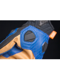 Rękawice motocyklowe Icon Hypersport Short czarno-niebieskie