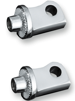 Podesty Heavy Industrie czarne + adaptery 8884 Kuryakyn do Harley Davidson XL 1200 (wybrane modele)