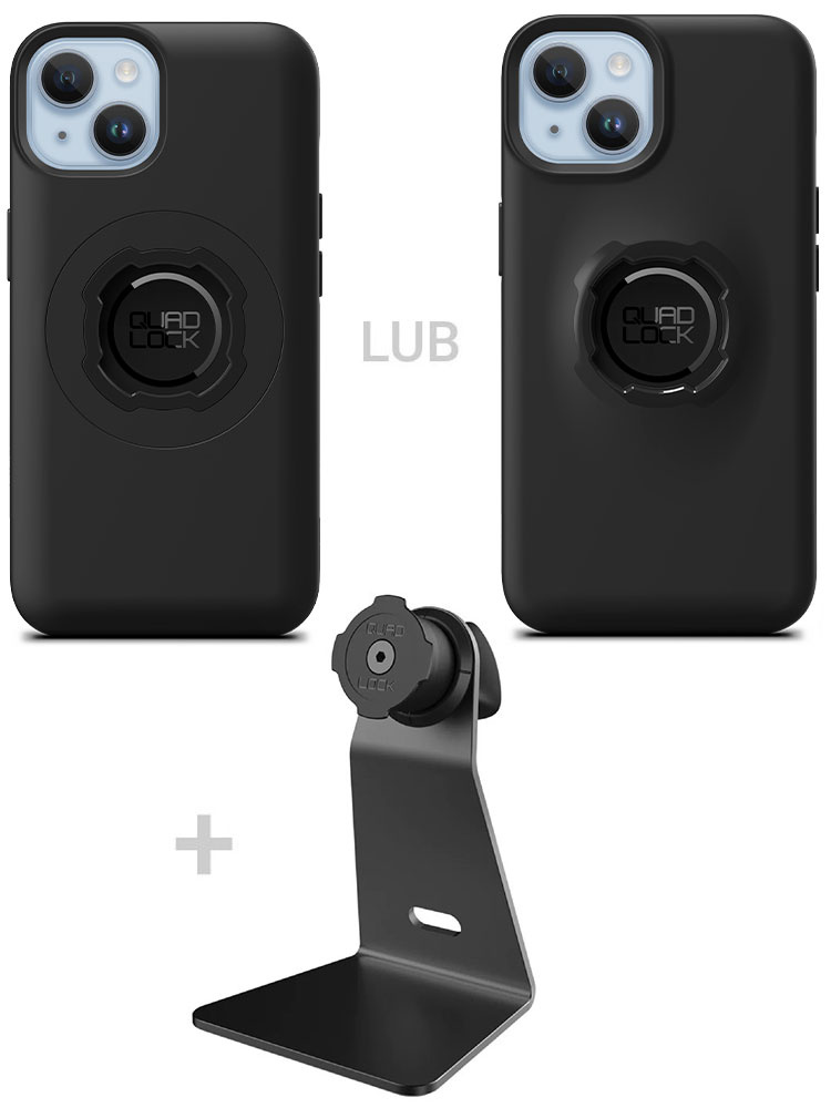 Zestaw na biurko: etui na telefon iPhone 14 oraz uchwyt Quad Lock