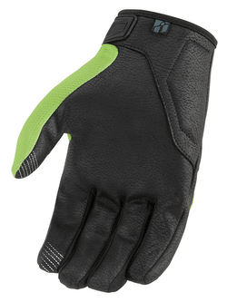 Rękawice motocyklowe Icon Hooligan CE zielono-czarne