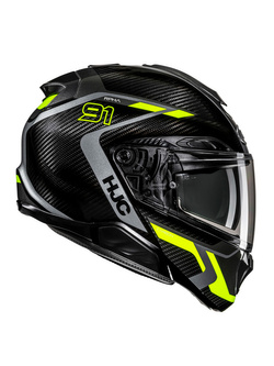 Kask szczękowy HJC RPHA 91 Carbon Lagos czarno-żółty