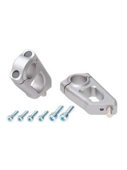 Podwyższenie kierownicy Hepco&Becker BMW R 1200 GS Adventure (08-12) [20 mm w górę, 30 mm w tył] srebrne