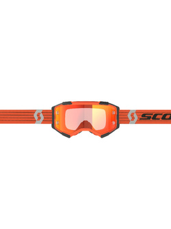 Gogle motocyklowe Scott Fury z pomarańczową lustrzaną szybą pomarańczowo-szare
