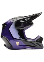 Kask enduro Fox V3 Drip czarno-fioletowy
