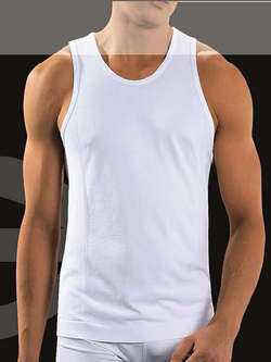 Bezrękawnik Brubeck Basic Tank biały