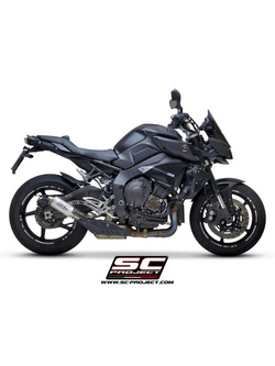 Tłumik SC-Project CR-T Titanium / Carbon, z siatką na wylocie (Slip on) - Yamaha MT-10 [16-20]
