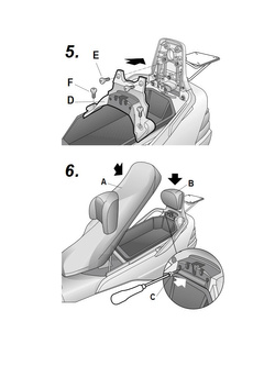 Stelaż pod kufer centralny SHAD Top Master Suzuki Burgman 250 (01-09)/ 400 (01-06)