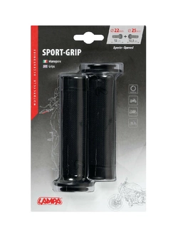 Manetki motocyklowe uniwersalne Lampa Sport-Grip czarne