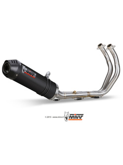 Pełny układ wydechowy (Oval) MIVV do Yamaha XSR 700 (16-) carbon