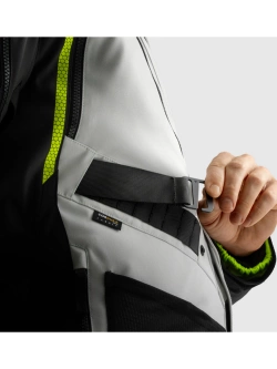 Kurtka motocyklowa tekstylna Rebelhorn Hardy 3.0 czarno-szaro-żółta