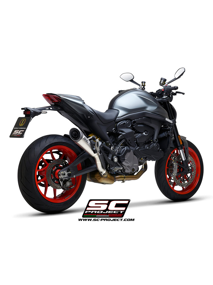 Tłumik motocyklowy SC-Project S1 Ducati Monster 937 (21-24) tytan