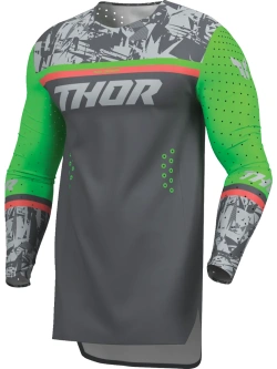 Bluza enduro Thor Sportmode Punkd szaro-zielona