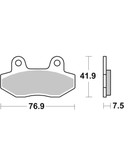 Klocki hamulcowe Brembo SA Hyosung GT 650 R (05-09, 13-17) [kpl. na 1 tarczę]