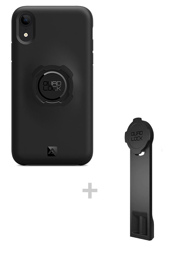 Zestaw: etui na telefon iPhone XR + adapter do statywu Quad Lock
