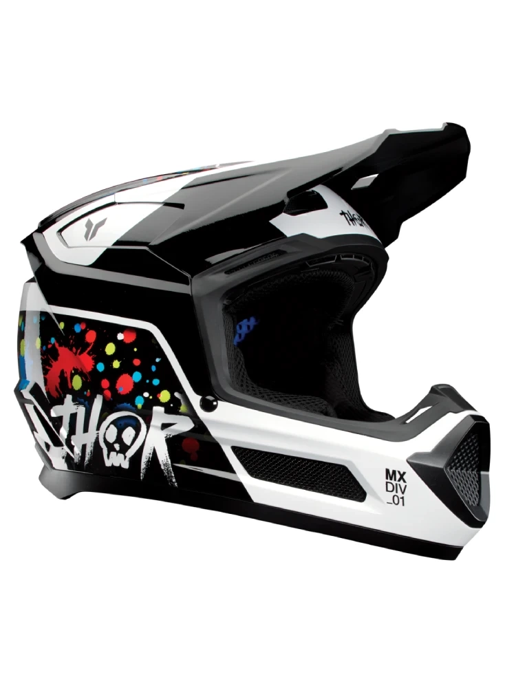 Kask enduro dziecięcy Thor Fleet Splat czarny