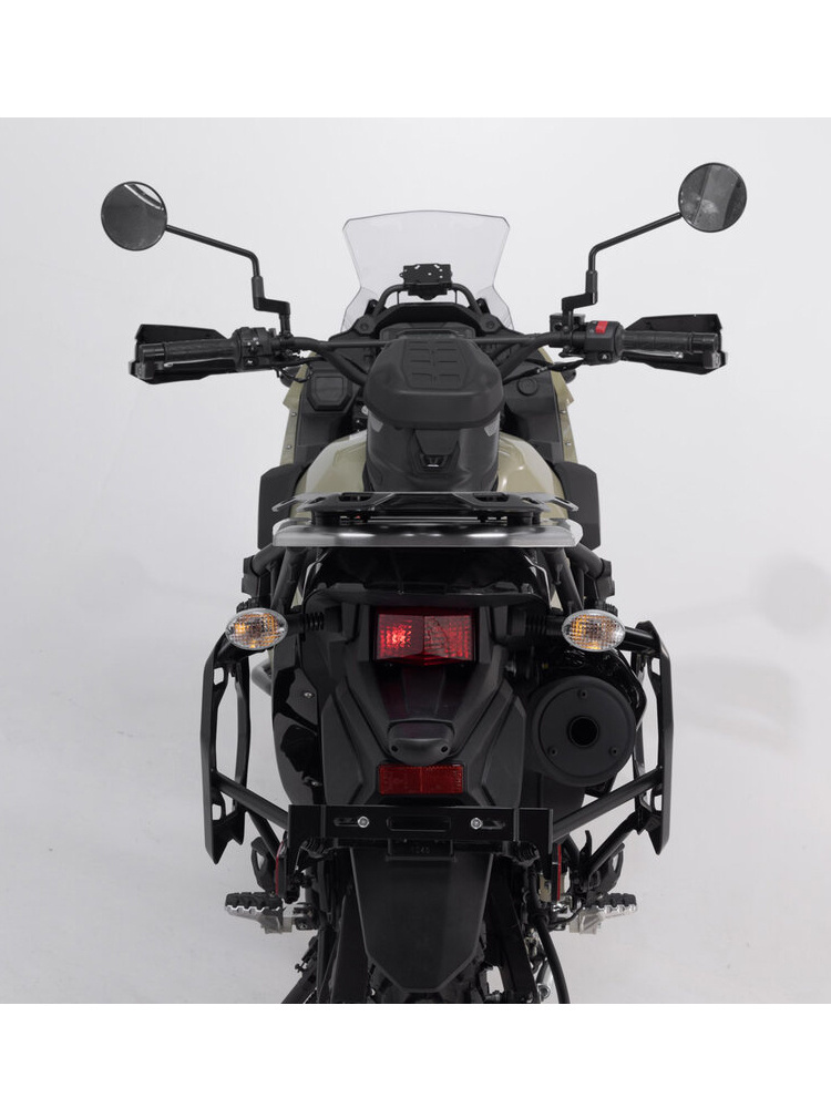 Zestaw: kufry boczne + stelaże PRO TRAX ADV SW-MOTECH 45/37 do motocykla Kawasaki KLR 650 / S (22-) (pojemność 37 i 45 L) srebrne