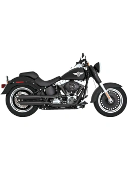 Tłumik motocyklowy Vance & Hines 3" Twin Slash Harley Davidson Fat Boy 1584 (07-09) czarny matowy