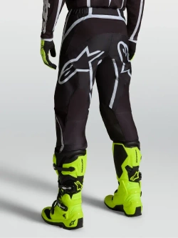 Spodnie cross Alpinestars MX Fluid Apex V2 czarno-srebrne