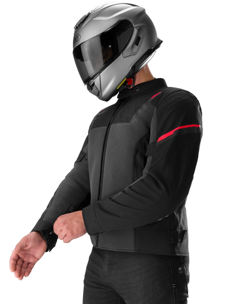 Kurtka motocyklowa tekstylna Shima Rush 3.0 Air G2 szaro-czerwona