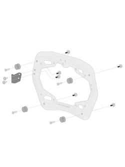 Sakwy wodoodporne SysBag WP L/L SW-Motech + stelaże PRO KTM (wybrane modele) [poj.: 2 x 27-40L]
