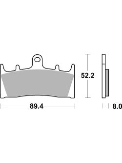 Klocki hamulcowe Brembo CC 07SU1907 Kawasaki (wybrane modele) [na przód, kpl. na 1 tarczę]