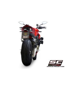 Tłumik SC Project S1 Titanium + Carbon - Ducati Streetfighter V4 [21-22]