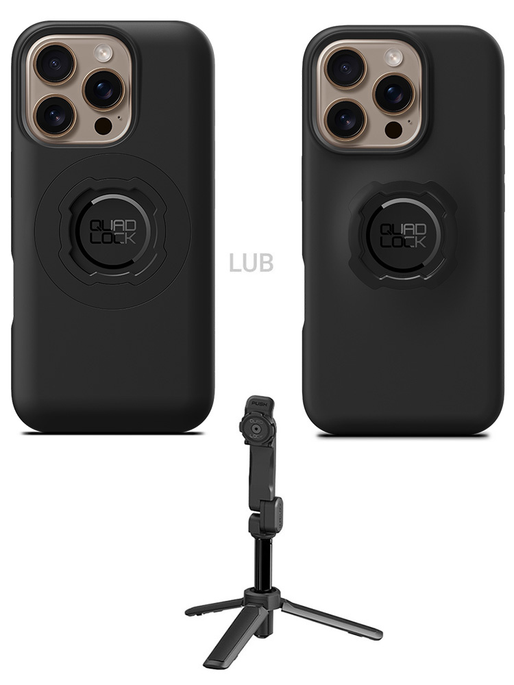 Zestaw: etui na telefon iPhone 16 Pro + statyw/ selfie stick Quad Lock
