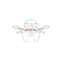 Mocowanie na kierownice za pomocą paska motocykla Lampa Opti Belt